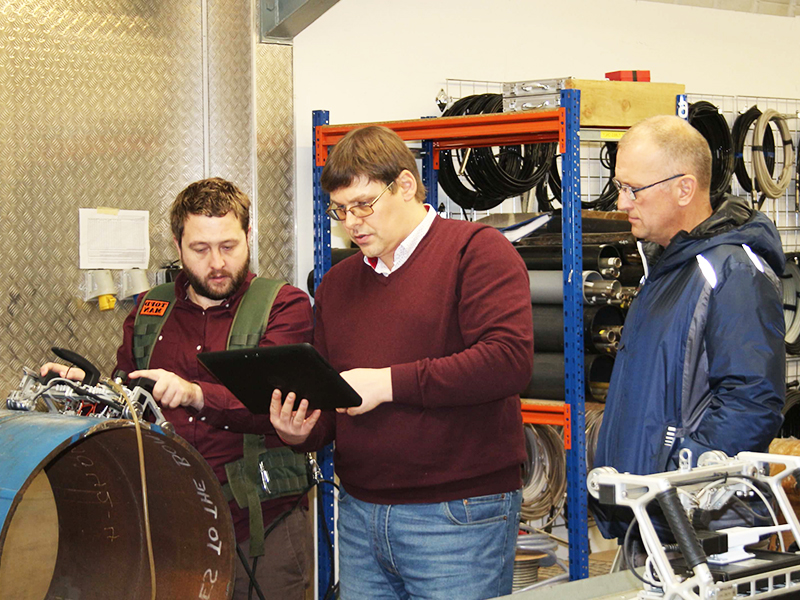 Test drive TOFD equipment at Oceaneering International, Inc., UK