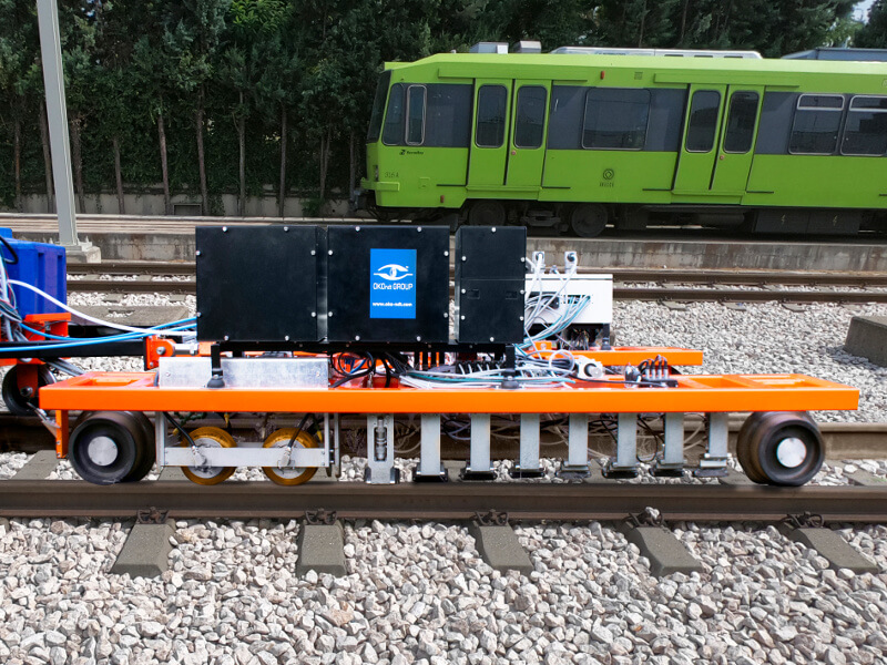 High-speed rails testing system OKOSCAN UT73HS