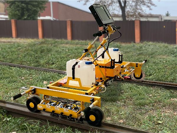 Ultrasonic mechanized railway track inspection trolley UDS2-73