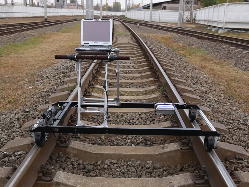 Detector de fallas de corrientes Eddy singular de ocho canales para la inspección de los carriles VDS 2-77 (ETS2-77) 